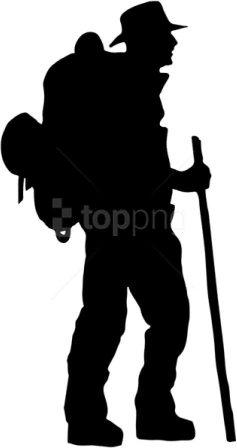 Free Png Tourist Silhouette Png - Black And White Tourist Clipart Transparent Png (480x903), Png Download
