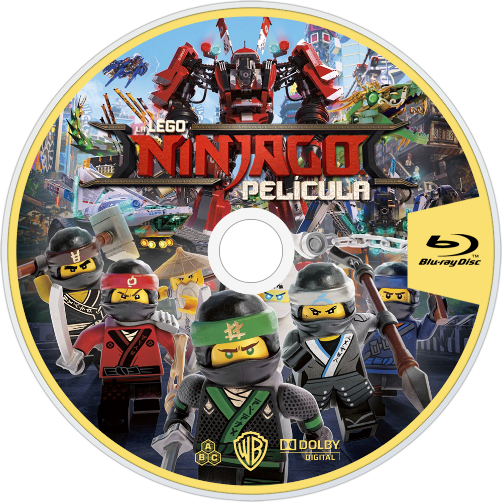 The Lego Ninjago Movie Bluray Disc Image - Lego Ninjago Movie 4k Clipart (1000x1000), Png Download