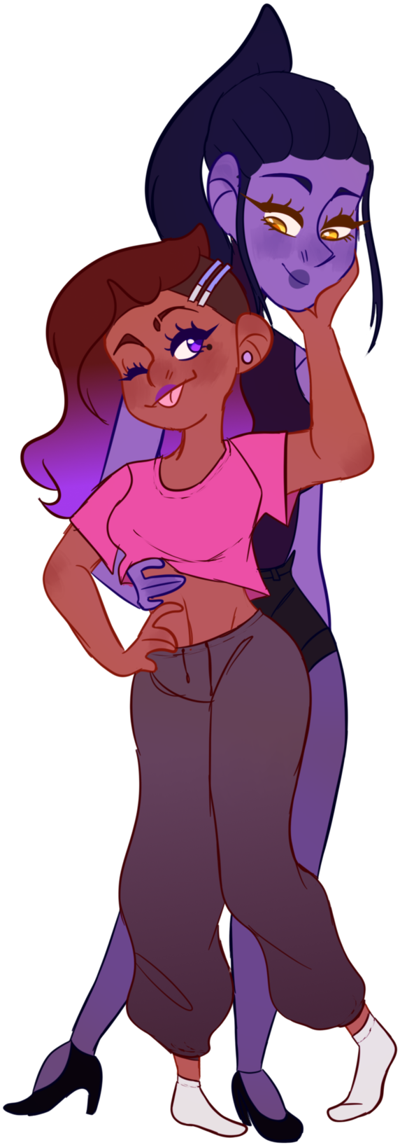 “ My Favorite Lesbians - Cartoon Clipart (1200x1920), Png Download