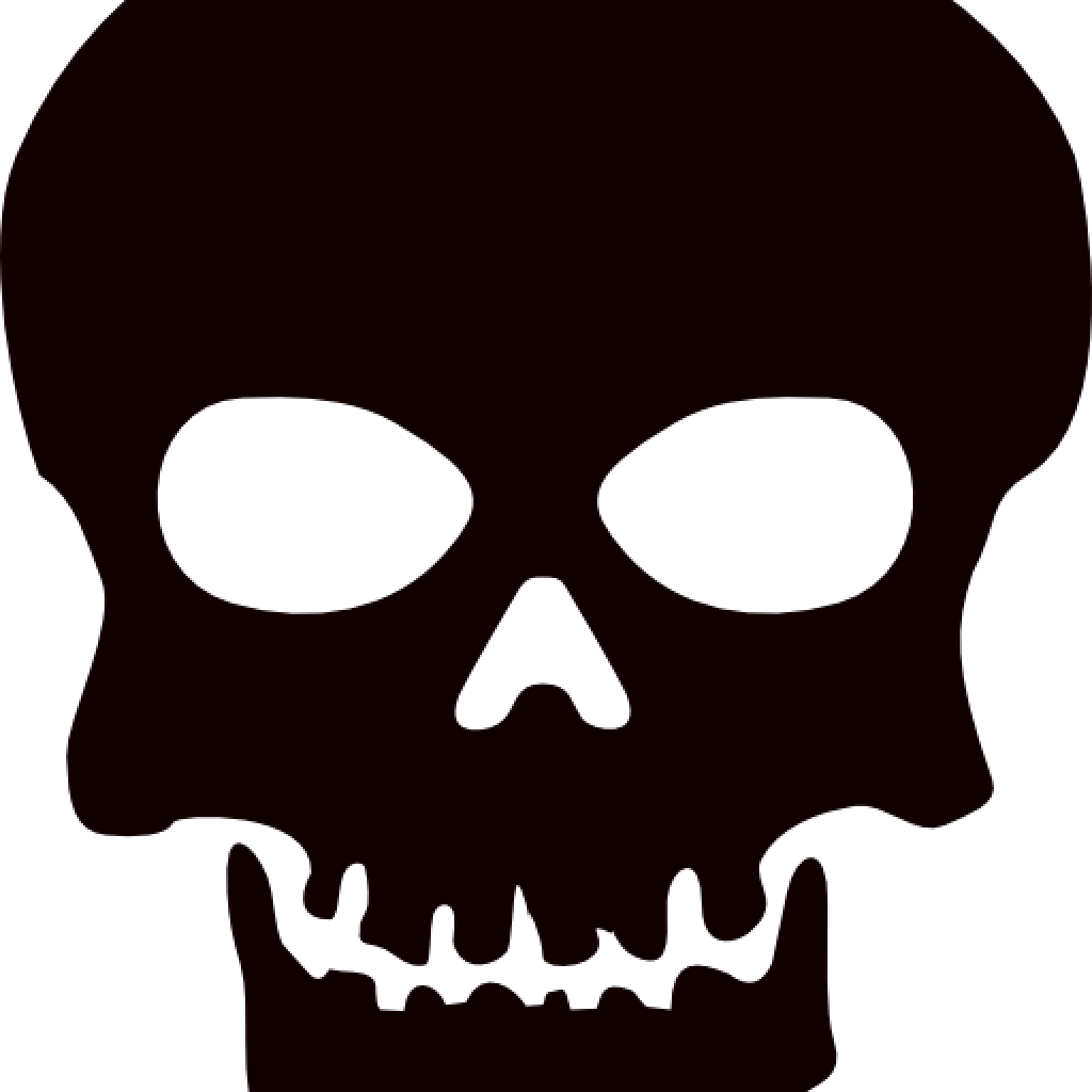 Clipart Skull Dinosaur - Transparent Transparent Background Skull Png (1024x1024), Png Download