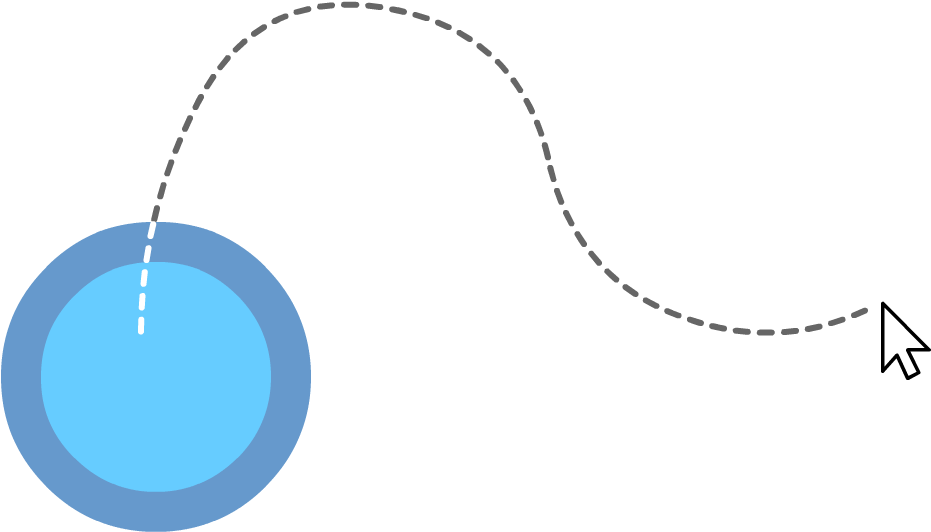 At Each Point During The Move, Our Draggable Element - Amo Tejer Clipart (1100x626), Png Download