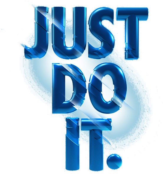 艺术字艺术字just Do It - Graphic Design Clipart (553x593), Png Download