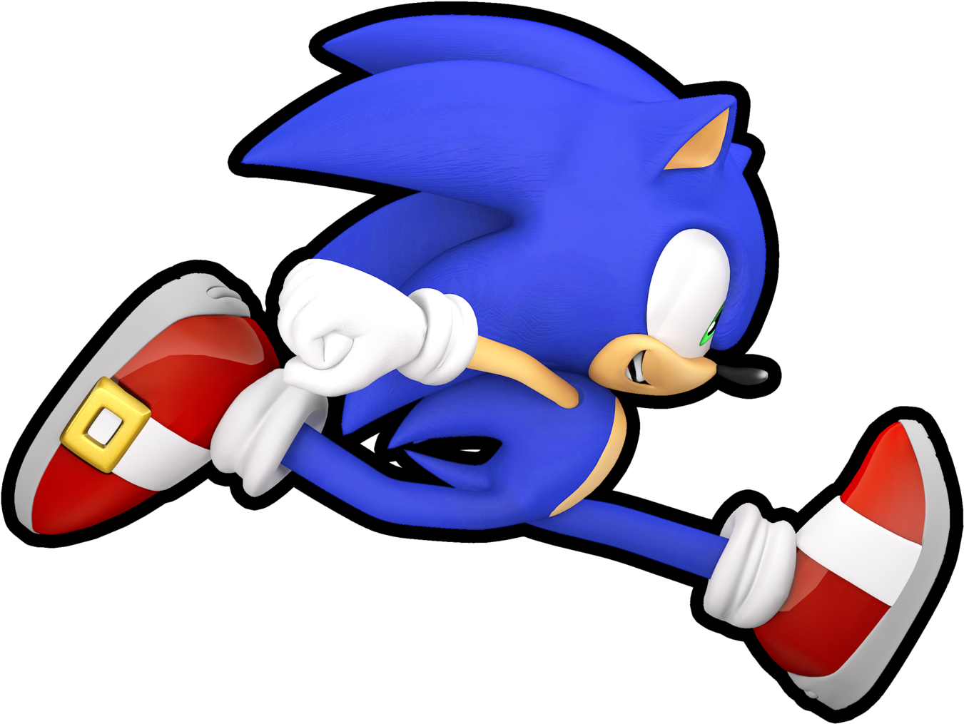 Clipart Resolution 1600*1600 - Sonic Running Png Transparent Png (1351x1015), Png Download