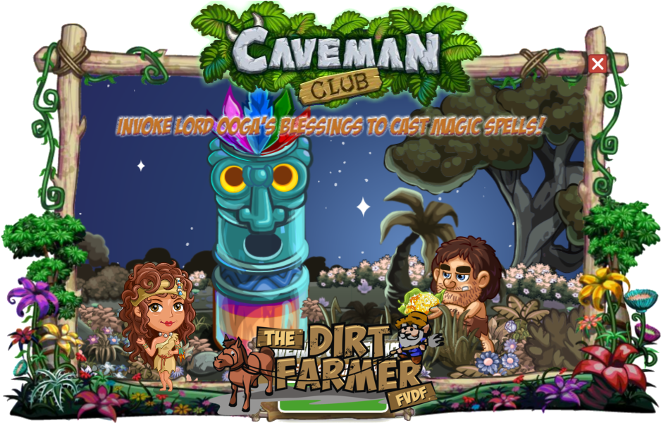 Farmville Caveman Club Farm Teaser - Farmer Clipart (995x700), Png Download
