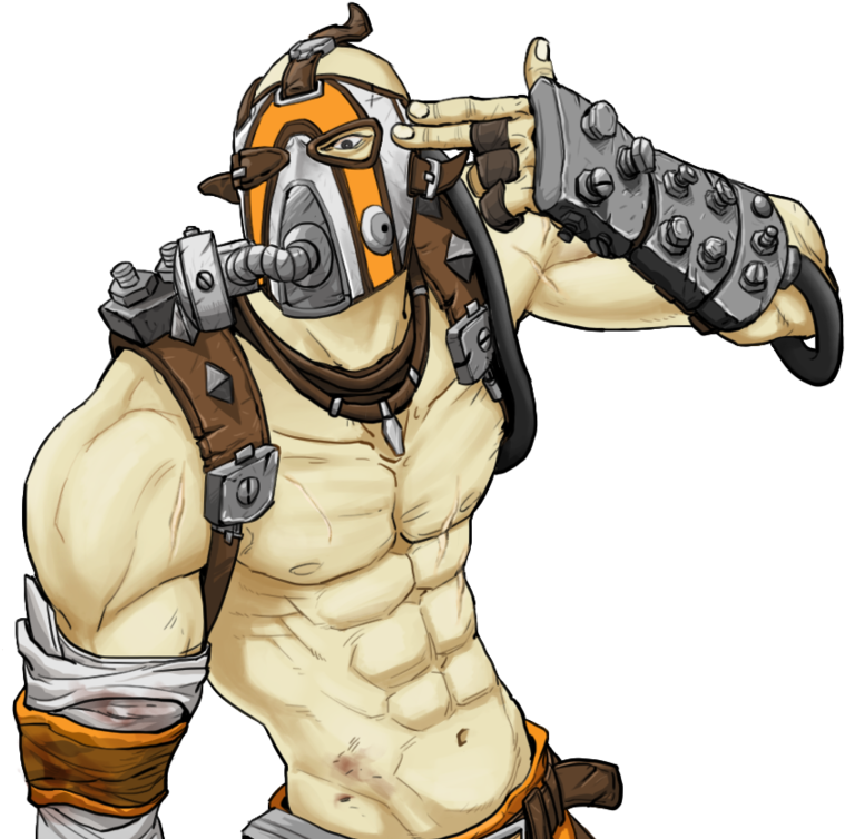 Borderlands 2 Krieg Artwork - Artwork Borderlands 2 Krieg Clipart (811x814), Png Download