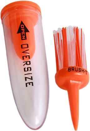 Brush-t Pack Of 3 Orange Oversized - Plastic Clipart (483x484), Png Download