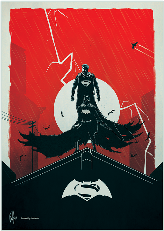 Batman V Superman By Abdudavids - Batman Clipart (600x850), Png Download