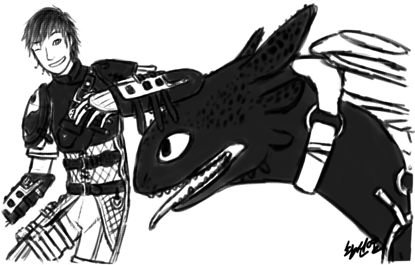 Toothless Png Hd Quality - Toothless And Hiccup Httyd 2 Fan Art Clipart (850x577), Png Download