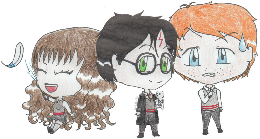 Candy Drawing Harry Potter - Cartoon Clipart (1024x614), Png Download