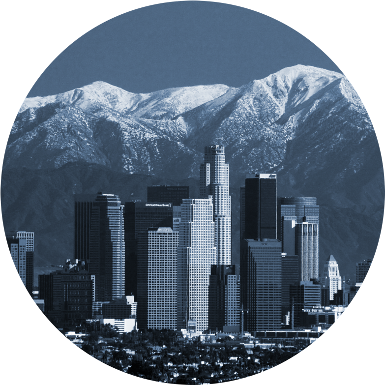 No Winter In Los Angeles - Downtown Los Angeles Clipart (783x783), Png Download