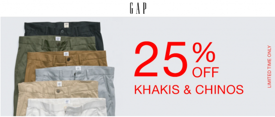 25% Off On Khakis & Chinos - Floor Clipart (551x752), Png Download