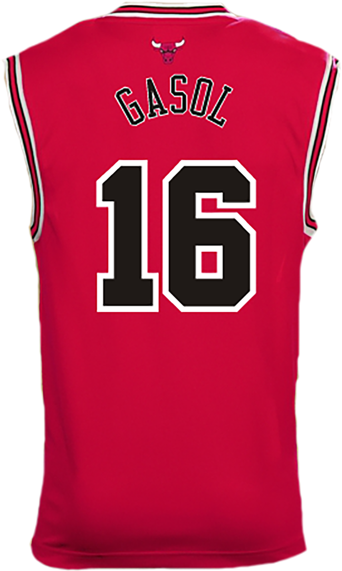 Adidas Chicago Bulls 2015 Pau Gasol Replica Road Jersey - Sports Jersey Clipart (2004x2000), Png Download