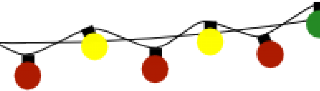 Christmas Lights Clipart Tinsel - Xmas Strand Of Lights - Png Download (640x480), Png Download