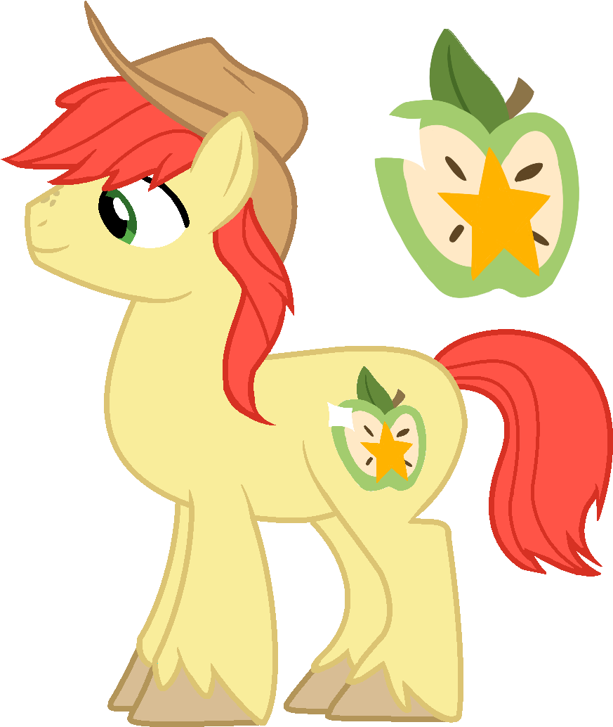 Mlp Bright Mac - My Little Pony Bright Mac Clipart (873x1034), Png Download