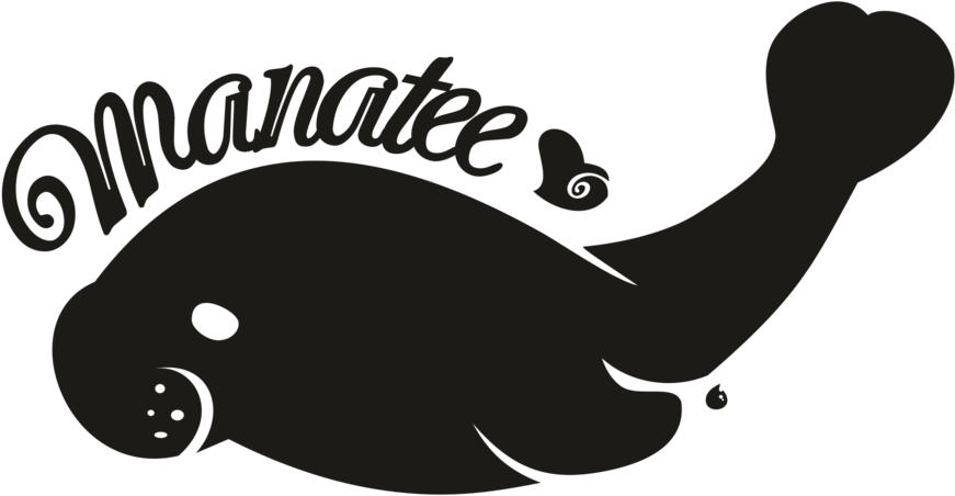 Revised By Kna - Manatees Vector Clipart (1024x664), Png Download