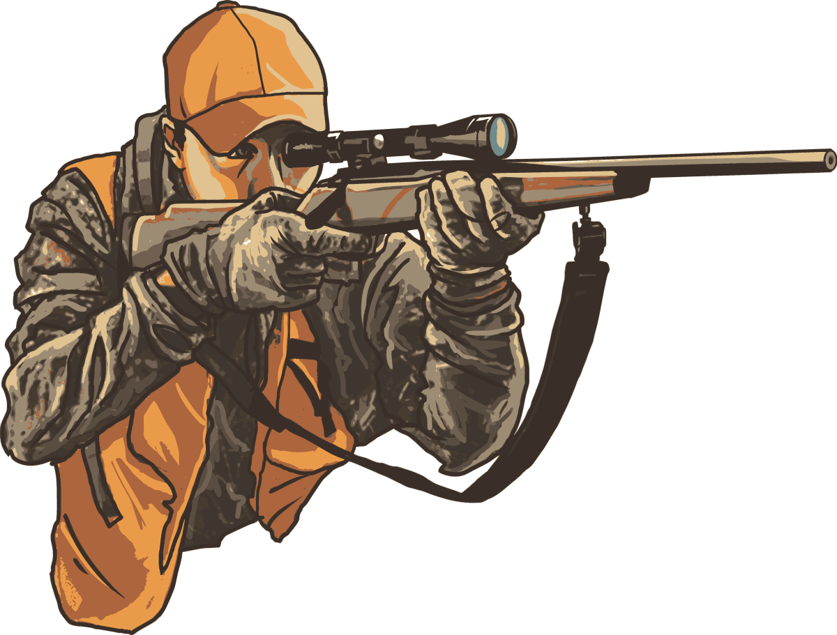 Jeremy Has Been A Successful Hunter For Over 25 Years - Shoot Rifle Clipart (1200x911), Png Download