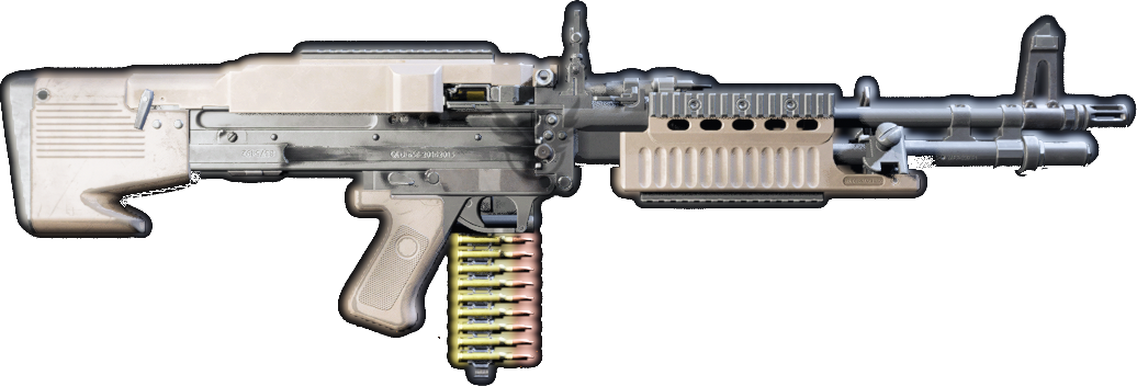 Light Machine Gun - Firearm Clipart (1036x352), Png Download