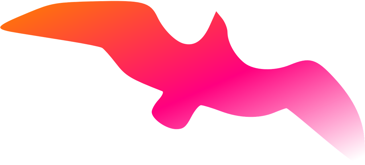 Bird Freedom Flying Orange Red Png Image Clipart (1280x640), Png Download