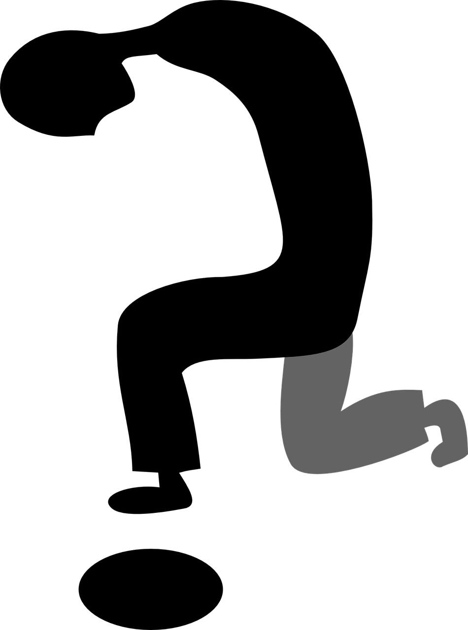 3d Question Icon Download - Taking A Knee Silhouette Clipart (534x720), Png Download