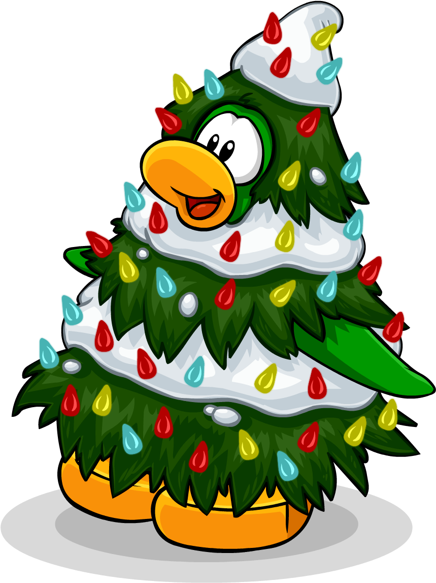 Holidays High-quality Png - Club Penguin Tree Clipart (1056x1224), Png Download