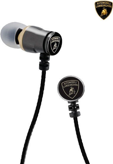 Lambo Handsfree - Lamborghini Deluxe In Ear Headphones Clipart (592x600), Png Download