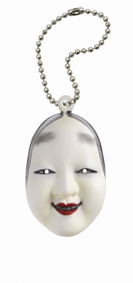 Japanese Noh Theatre Mask Mascot Charm Onna Netsuke - Locket Clipart (900x900), Png Download