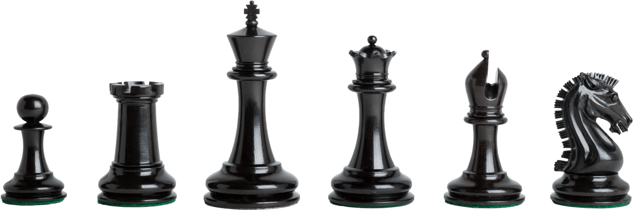 Genuine Ebony And Natural Boxwood - Chess Pieces Clipart (2019x672), Png Download