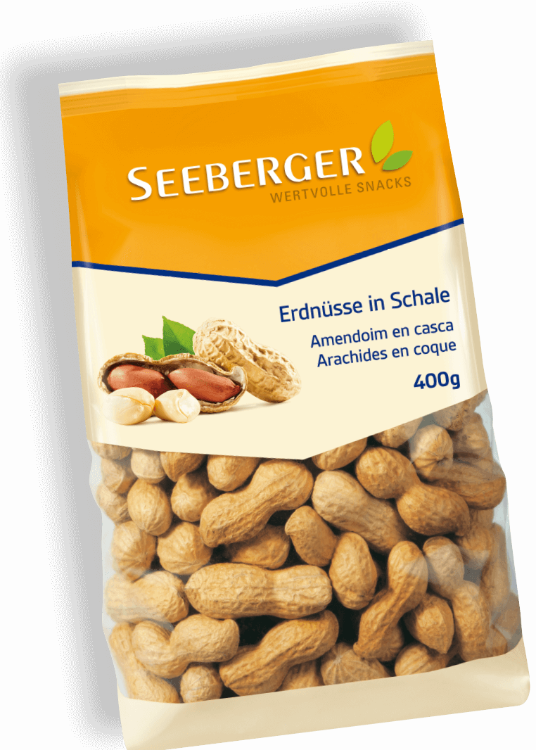 Seeberger Erdnüsse In Schale Gedreht Produktansicht - Erdnüsse In Schale Clipart (762x1066), Png Download