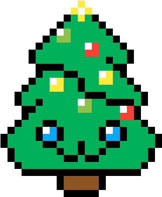 Anime Christmas Tree Clipart (1400x1400), Png Download