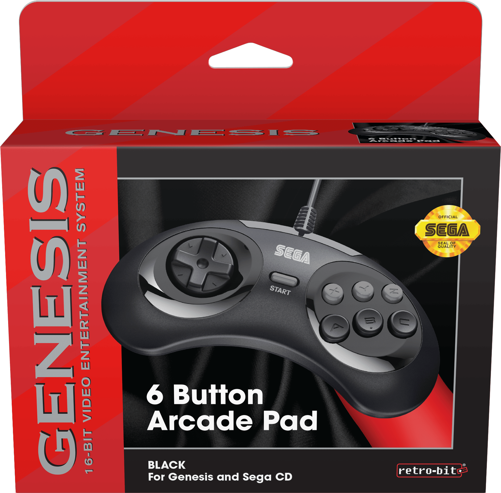 Sega Genesis Packaging - Retro Bit Sega Controllers Clipart (2000x2000), Png Download