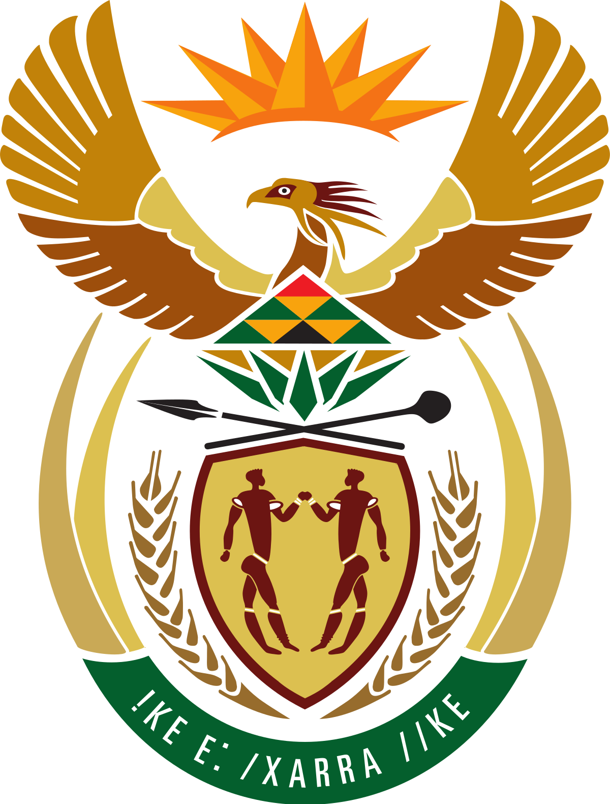 Coat Of Arms Of South Africa - Coat Of Arms South Africa Clipart (1200x1580), Png Download