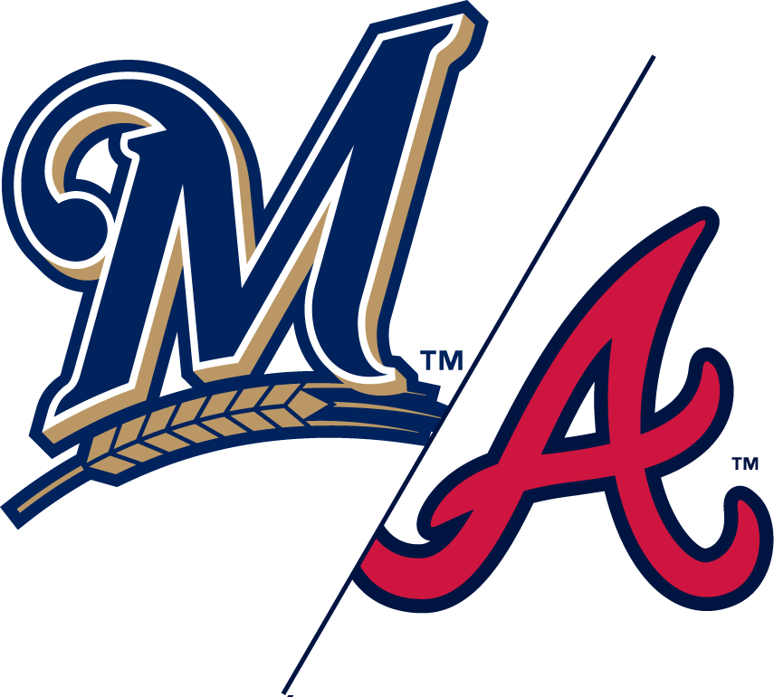 Milwaukee Brewers At Batteryatl - Milwaukee Brewers Clipart (855x770), Png Download