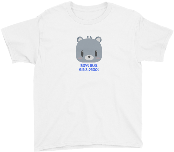 Bearcat Youth Short Sleeve T-shirt Boys Rule Girls - Yamantaka Eye T Shirt Clipart (600x600), Png Download