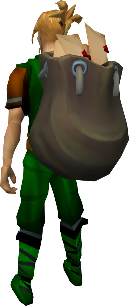 Sack Of Fan Mail - Cartoon Clipart (418x993), Png Download