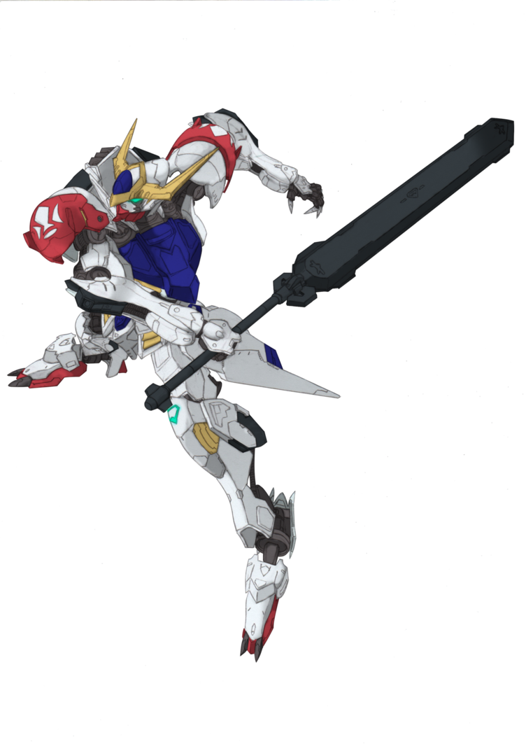 Gundam Barbatos Lupus - Gundam Barbatos Hane Clipart (752x1063), Png Download