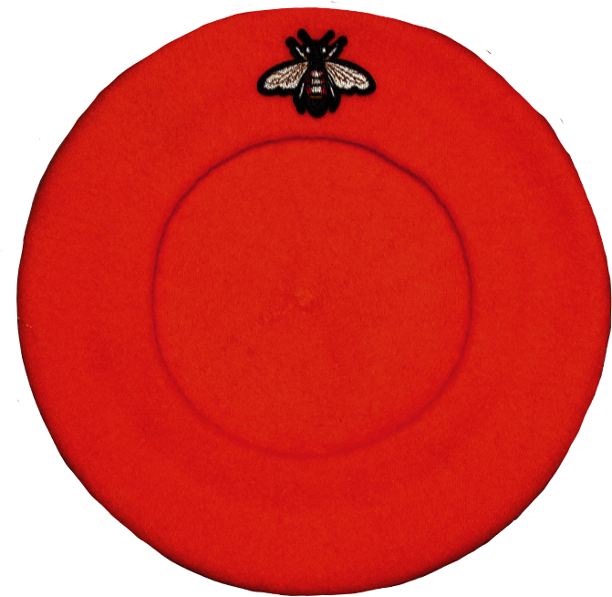 Bumblebee Beret In Red - Circle Clipart (671x654), Png Download