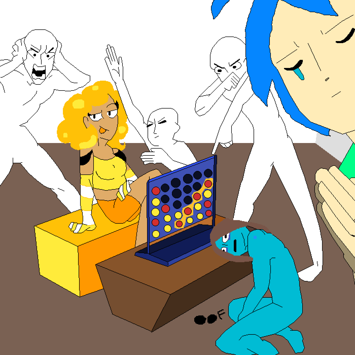 Oof - Cartoon Clipart (1400x1400), Png Download