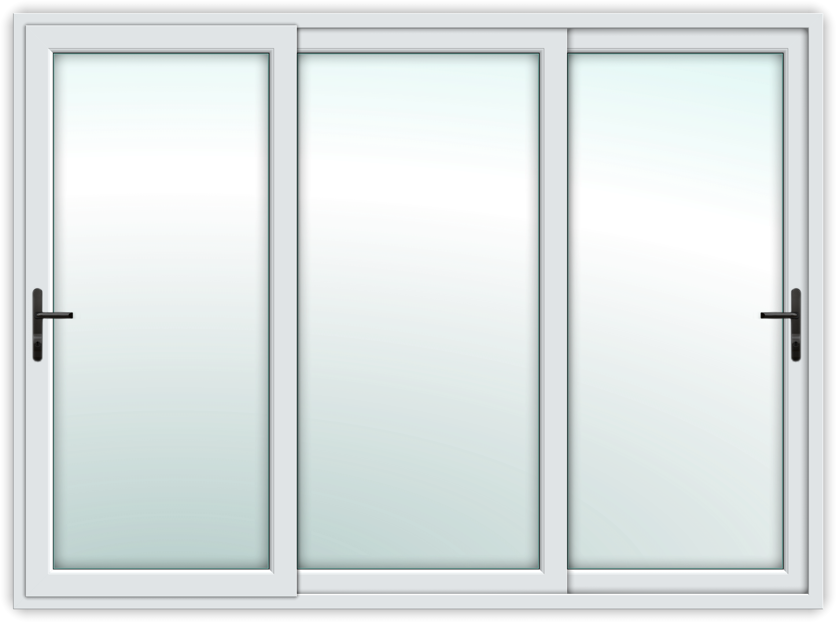 Exemplary Panel Glass Door Sliding Door White Track - Window Glass Png Transparent Clipart (2750x2050), Png Download