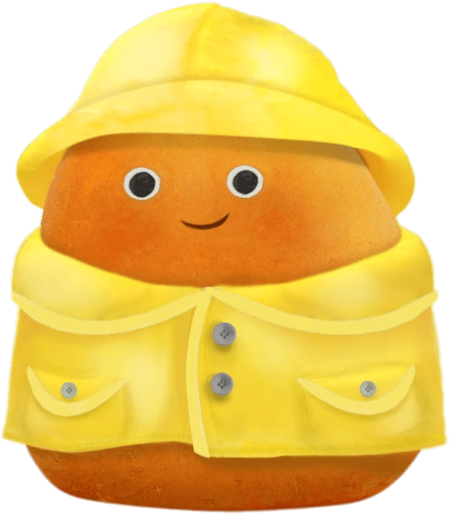 Potatoe In Raincoat - Ruby From Small Potatoes Clipart (738x814), Png Download