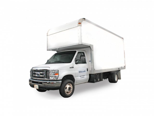 Ford Cube Truck - Ford E-series Clipart (640x480), Png Download