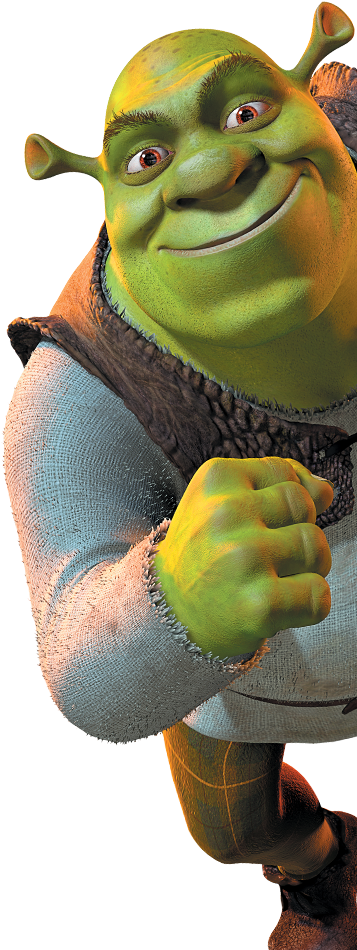 Shrek 4 D Universal Studios Florida - Shrek J Clipart (357x950), Png Download