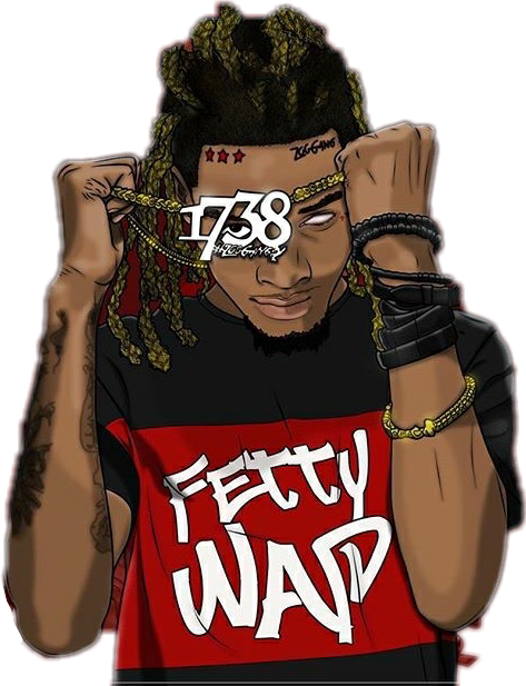 #fettywap1738 #trap #wap #fetty #dopeart - Fetty Wap 1738 T Shirt Clipart (473x617), Png Download