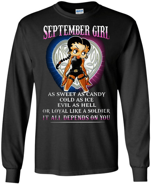 Betty Boop September Girl As Sweet As Candy Cold As - Mcgregor Merry Fookin Christmas Clipart (600x600), Png Download