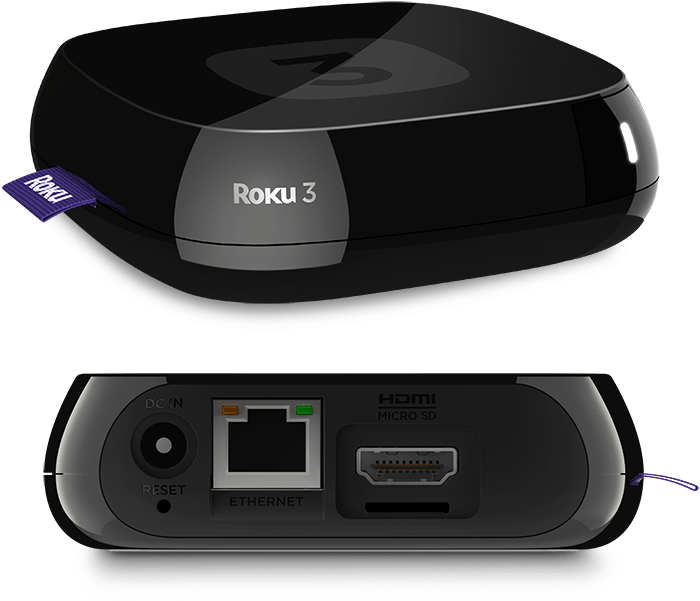 Roku 3 Front-back - Roku 3 Clipart (700x625), Png Download