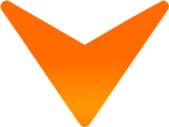 Orange Arrow Down - Graphic Design Clipart (700x700), Png Download