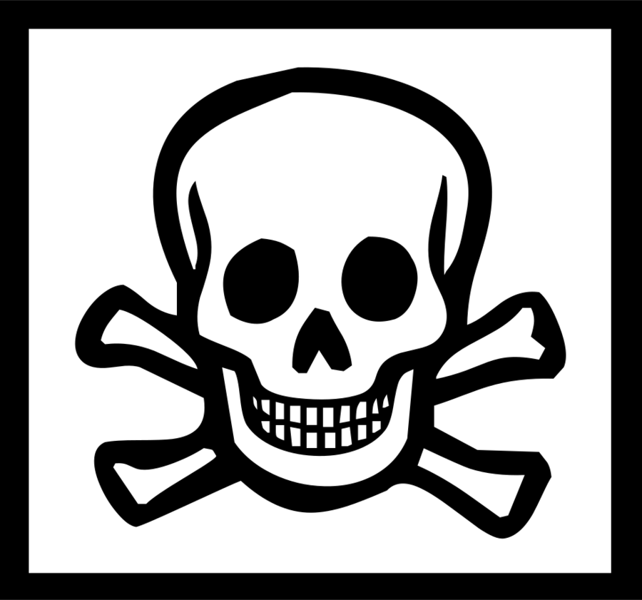 Download Skull And Crossbones Clip Art Clipart Skull - Poison Skull - Png Download (900x841), Png Download