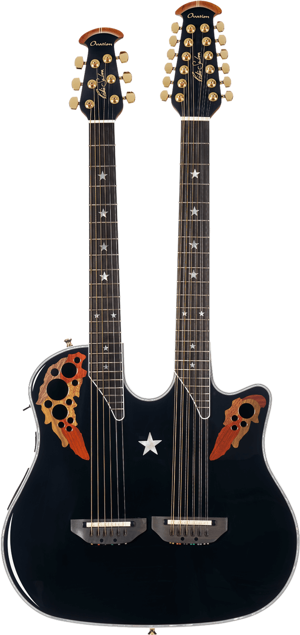 Richie Sambora - Ovation Richie Sambora Double Neck Clipart (1000x1384), Png Download