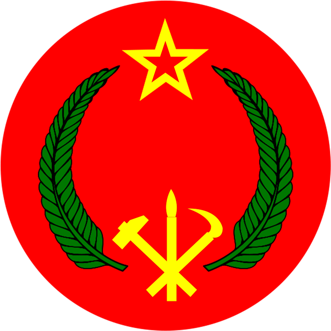 Coat Of Arms Of The Porean People's Socialist Republic - Workers Party Of Korea Clipart (1126x1126), Png Download