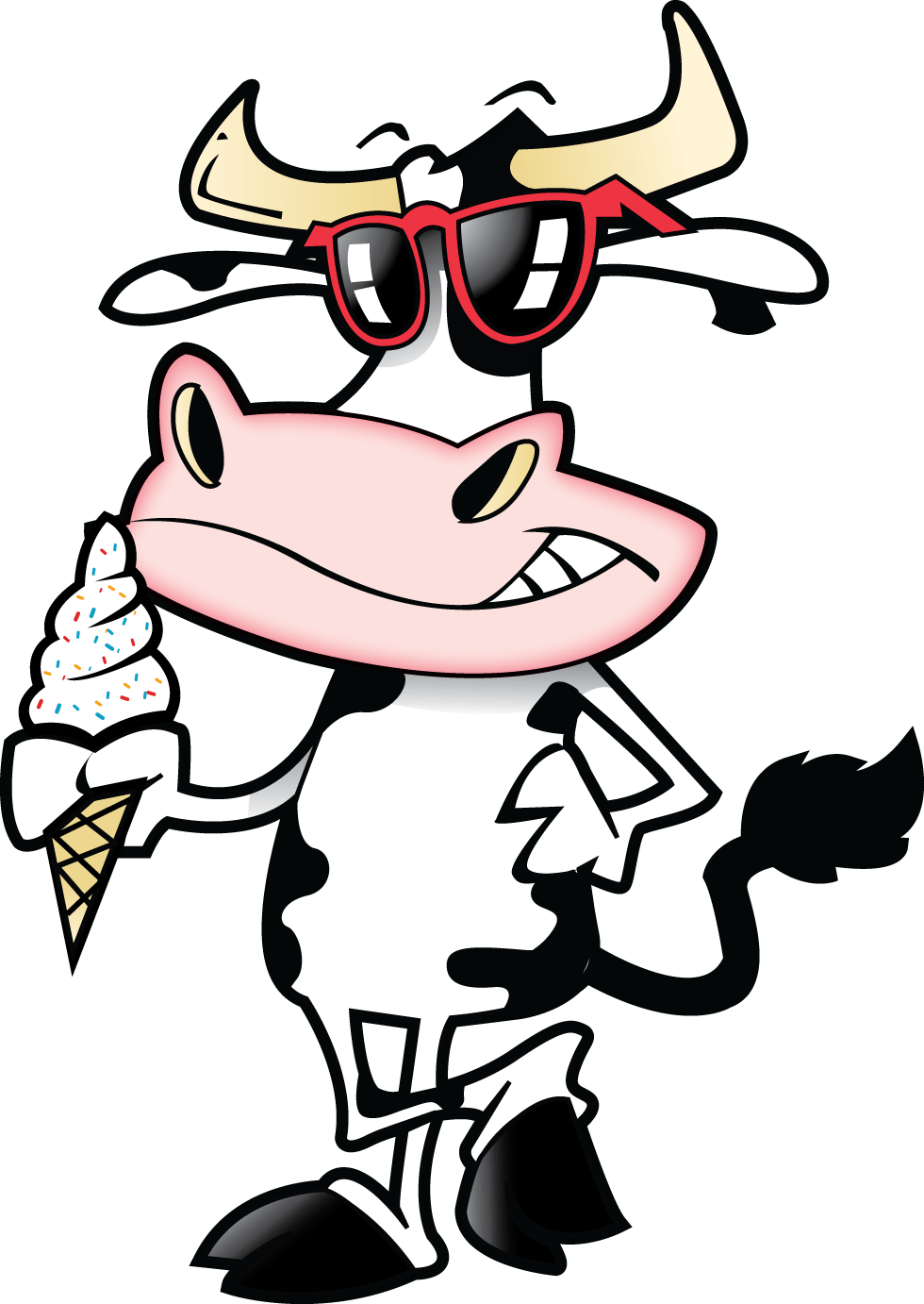 Twisted Cow Is Dedicated To All Of The Fun Things In - Cartoon Clipart (980x1382), Png Download
