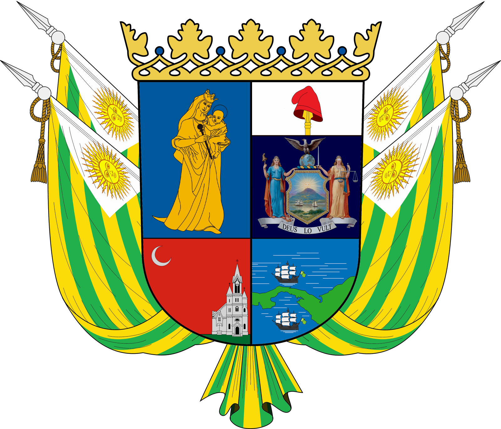 Coat Of Arms Of San Remo - Emblem Clipart (1600x1370), Png Download